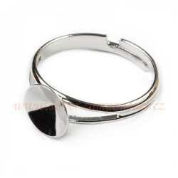 Bižuterní prsten  1400 Dome 10mm Rh